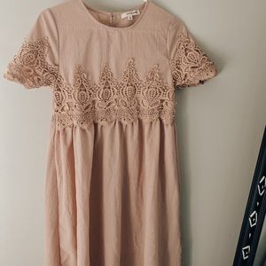 Light pink midi dress